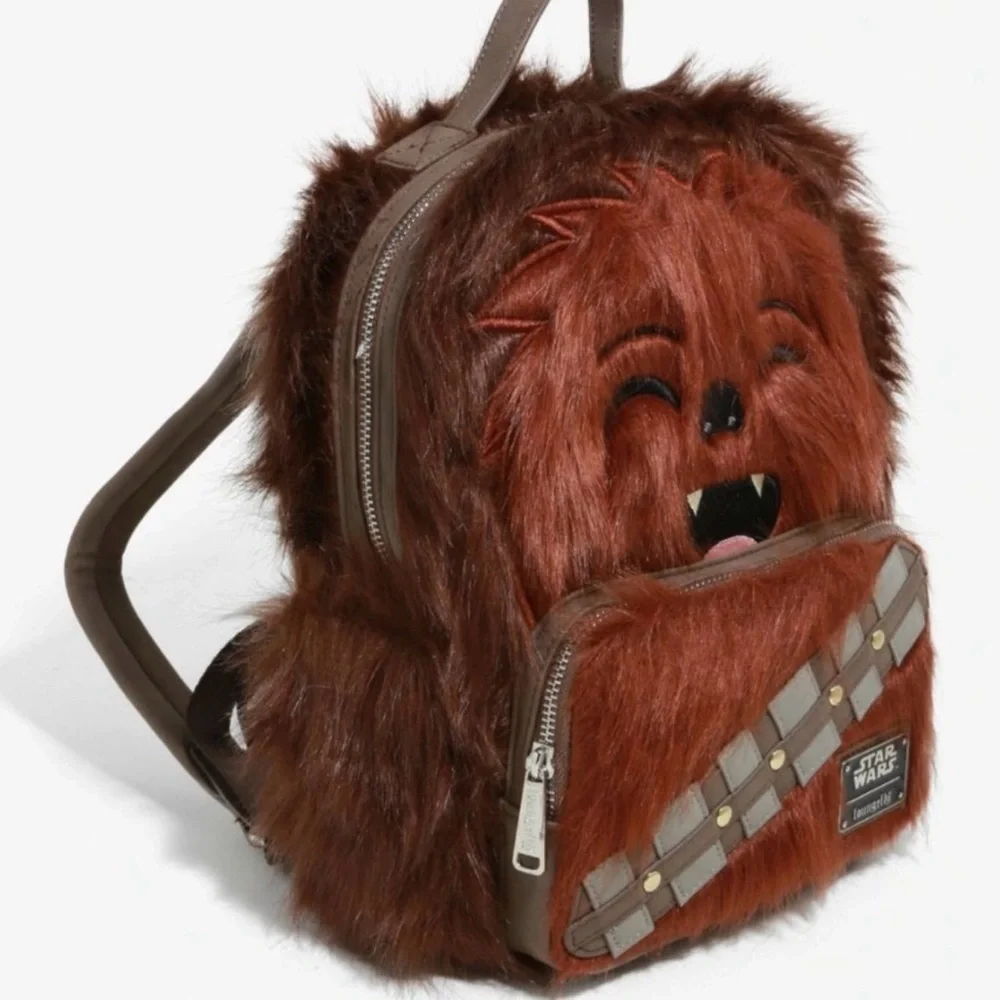 Loungefly Star Wars Disney Chewbacca Cosplay Mini Backpack Furry Purse Chewie